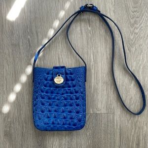 Vibrant leather blue Marley cross body purse